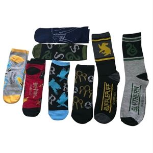 8 Pairs NEW Hogwarts HARRY POTTER socks